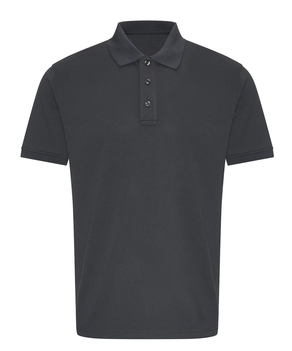 Solid Grey Pro wicking polo