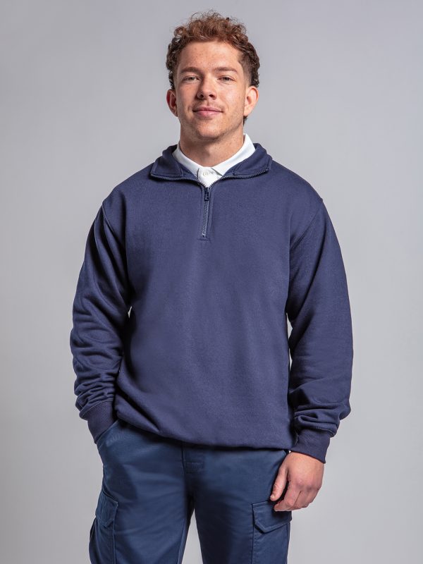 Pro ¼-neck zip sweatshirt