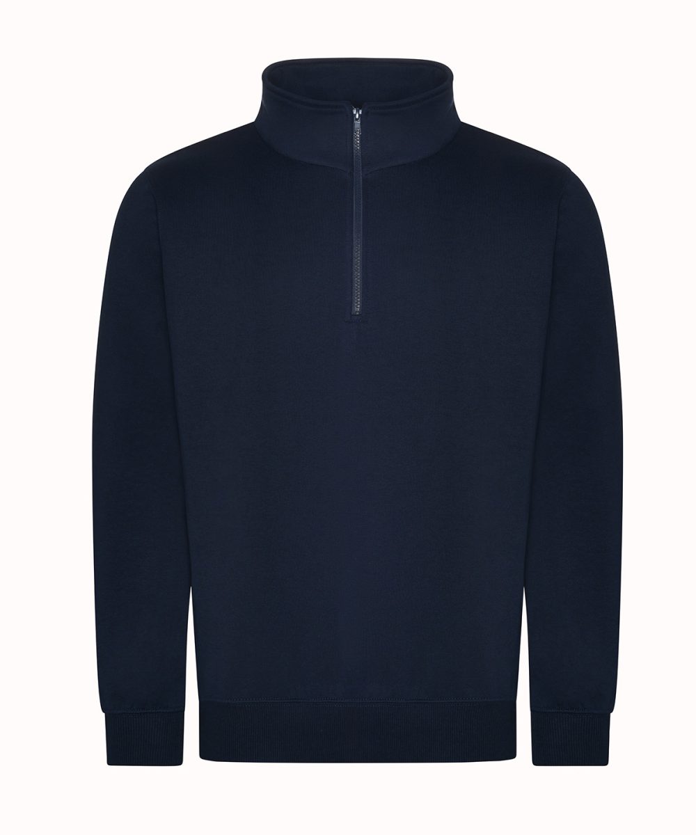 Navy Pro ¼-neck zip sweatshirt