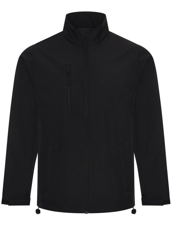 Black Pro three-layer softshell jacket