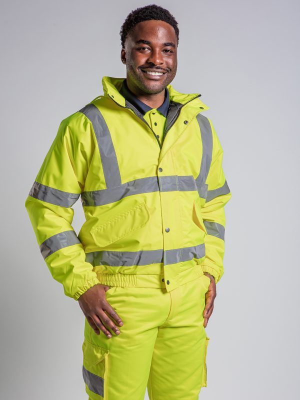 High visibility bomber jacket