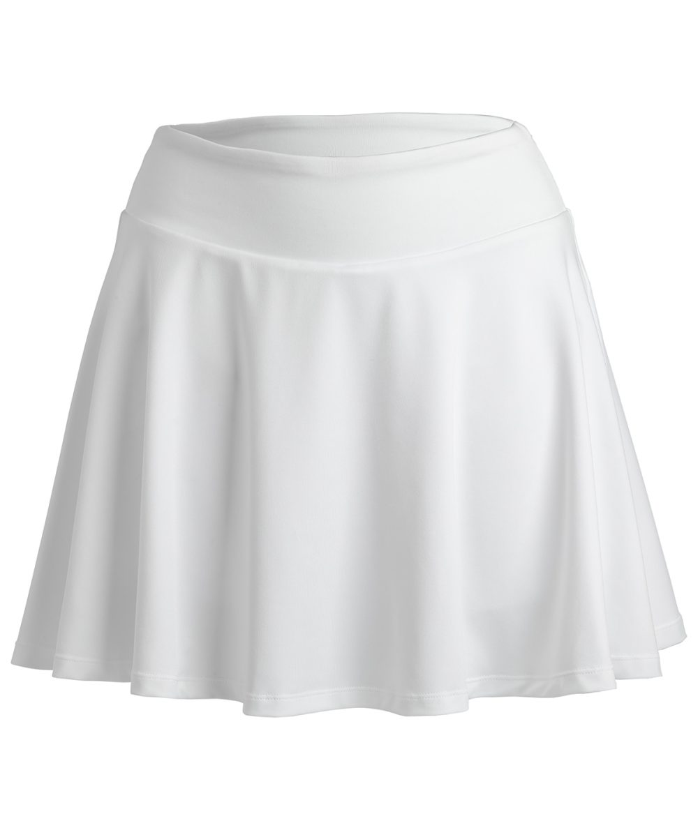 White Spiro recycled women’s fitness skort