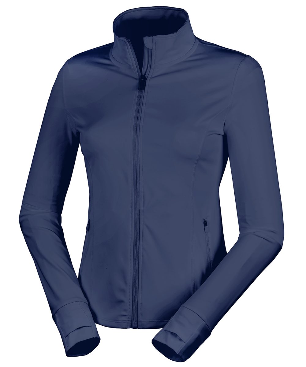 Navy Spiro recycled women’s fitness jacket