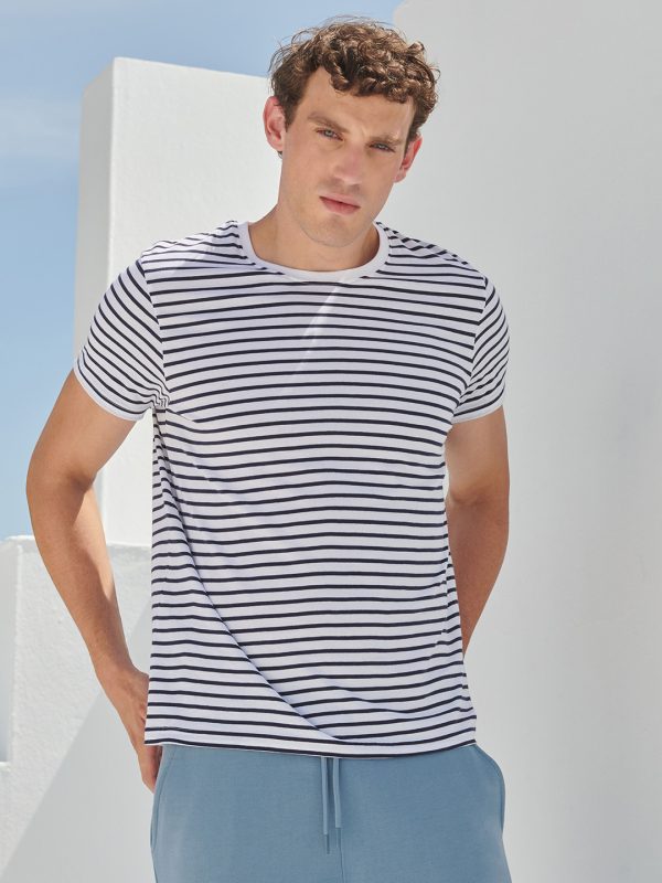 Unisex striped T