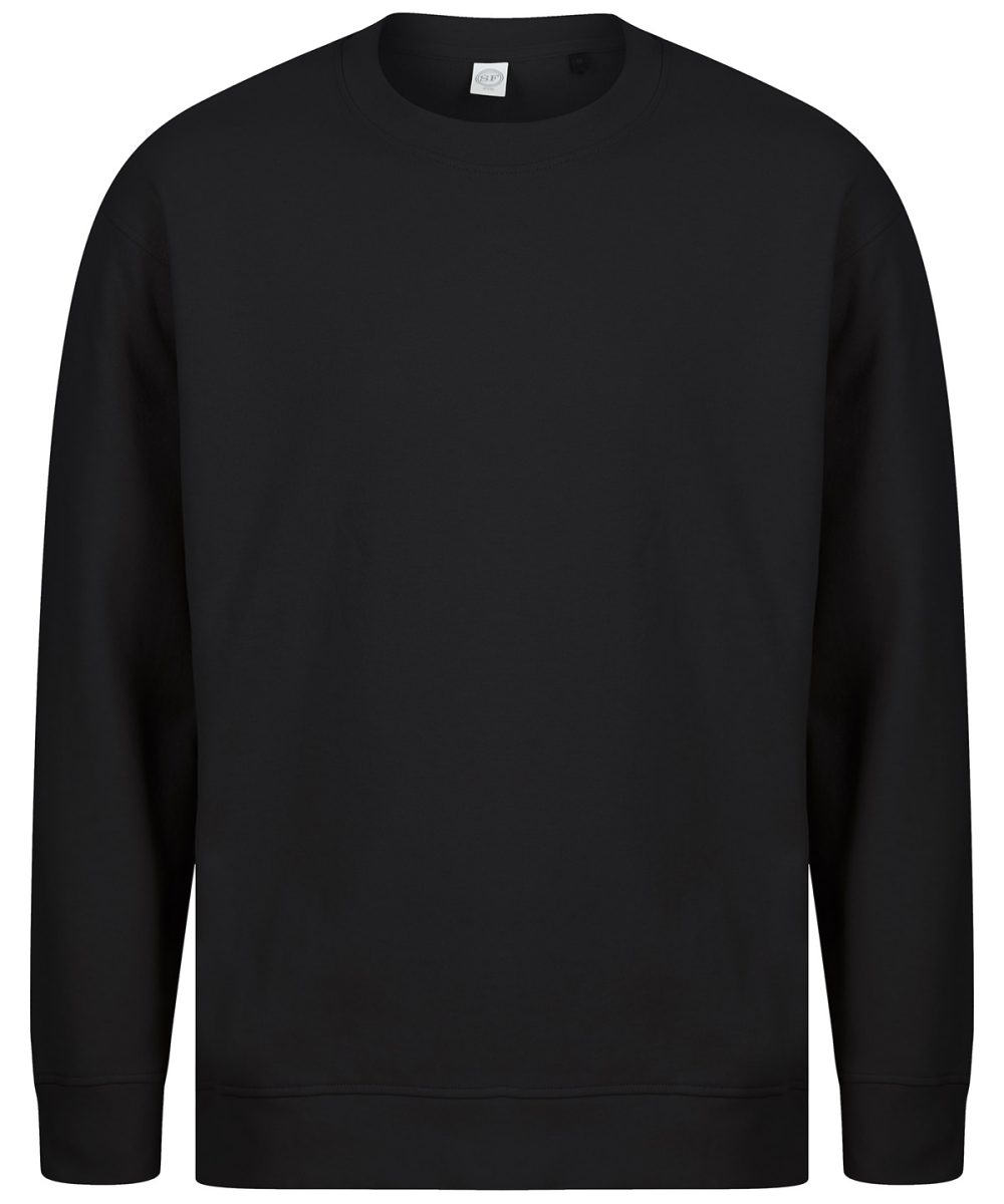 Black Unisex sustainable fashion sweat