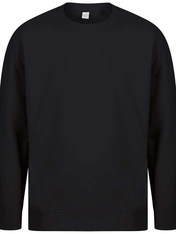 Black Unisex sustainable fashion sweat