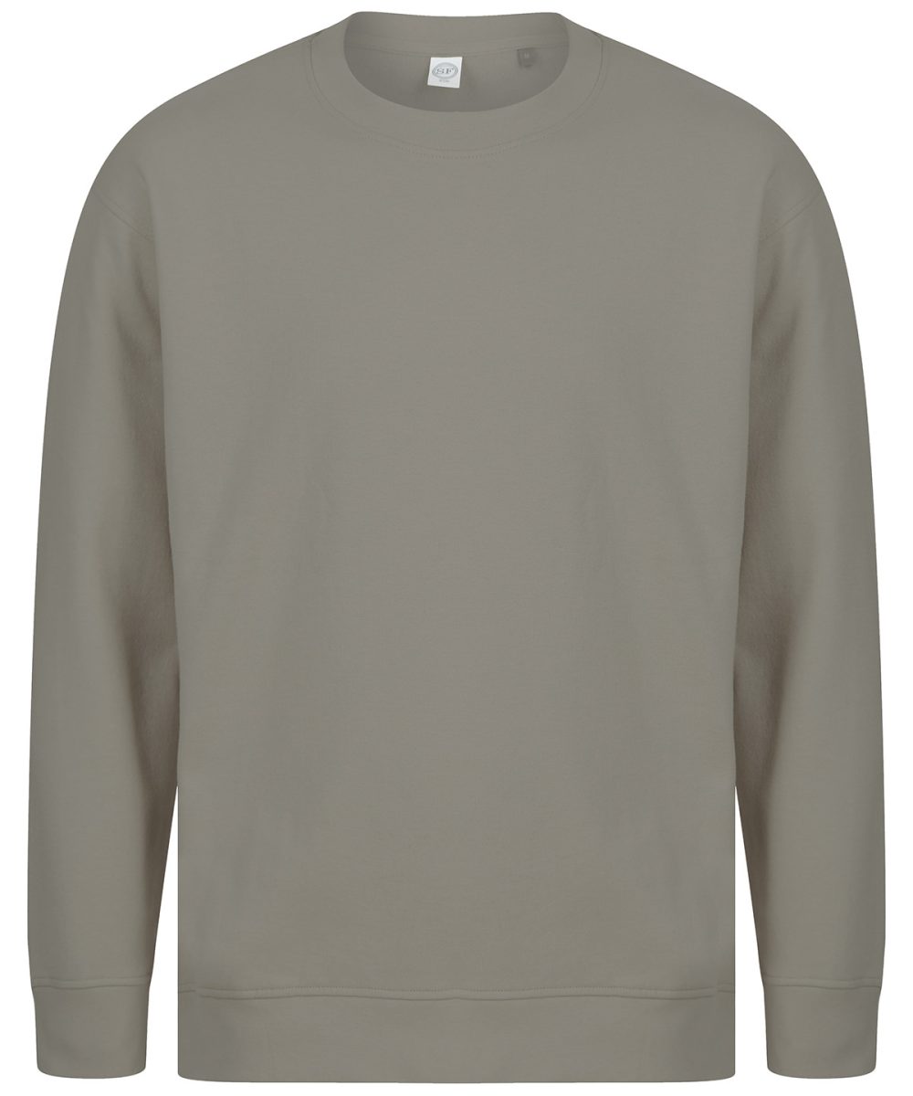 Khaki Unisex sustainable fashion sweat