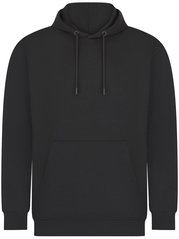 Black Unisex sustainable fashion hoodie