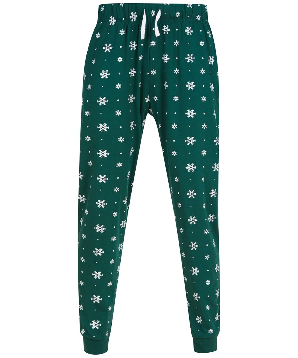 Bottle/White Snowflakes Lounge pants