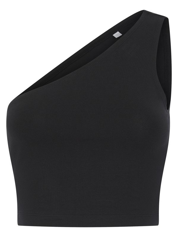 Black Women’s one-shoulder top