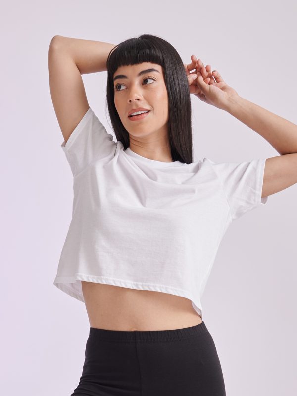 Women's cropped boxy T