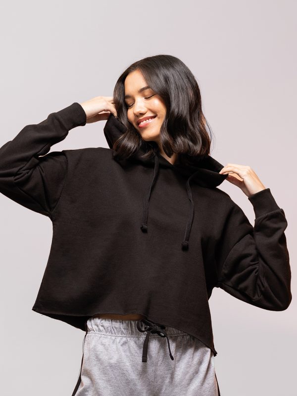 Women's cropped slounge hoodie