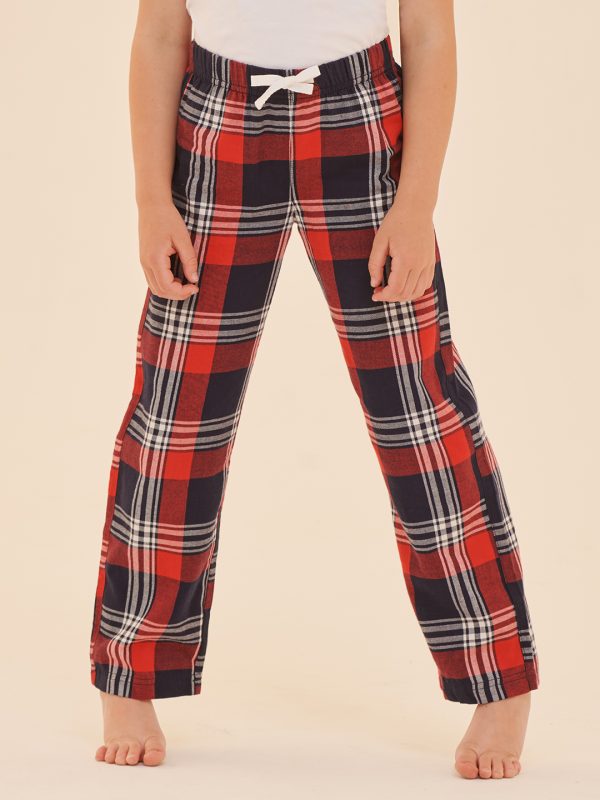 Kids tartan lounge pants