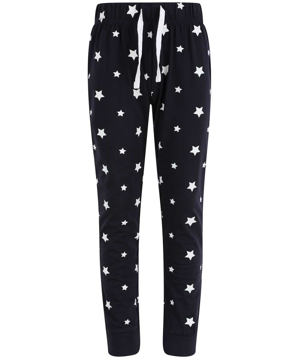 Navy/White Stars Kids cuffed lounge pants