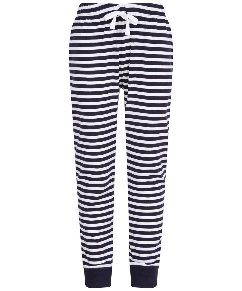 Navy/White Stripes Kids cuffed lounge pants