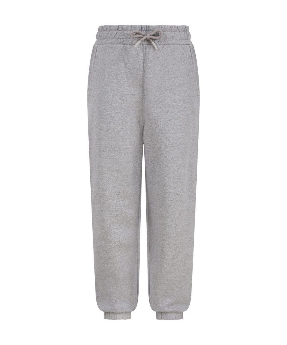 Heather Grey Kids sustainable fashion cuffed joggers