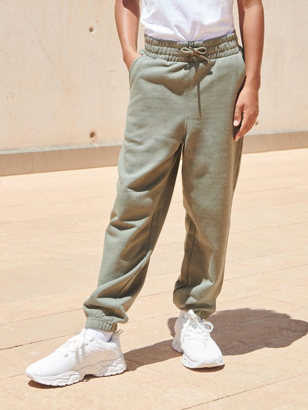 Kids sustainable fashion cuffed joggers