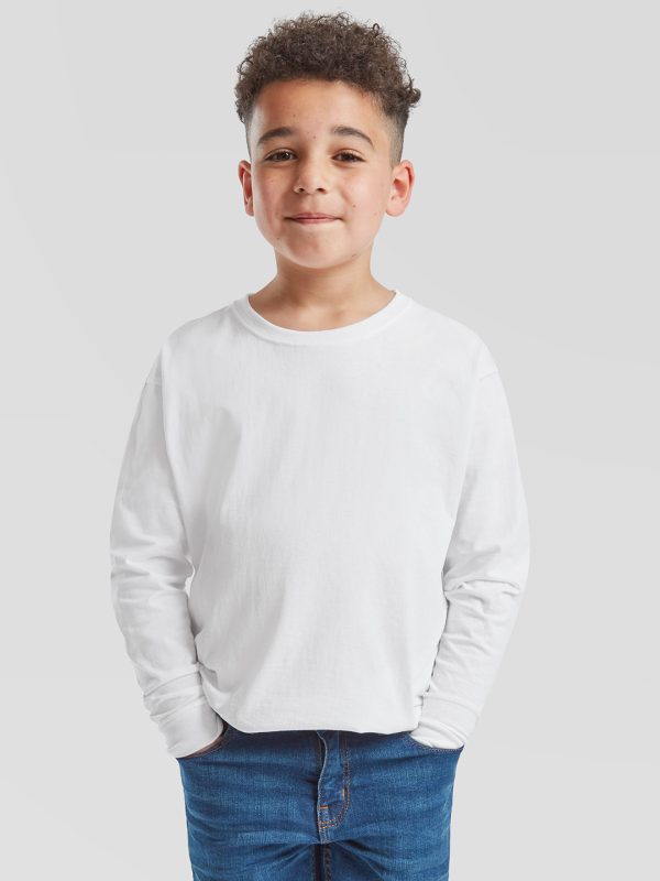 Kids long sleeve valueweight T