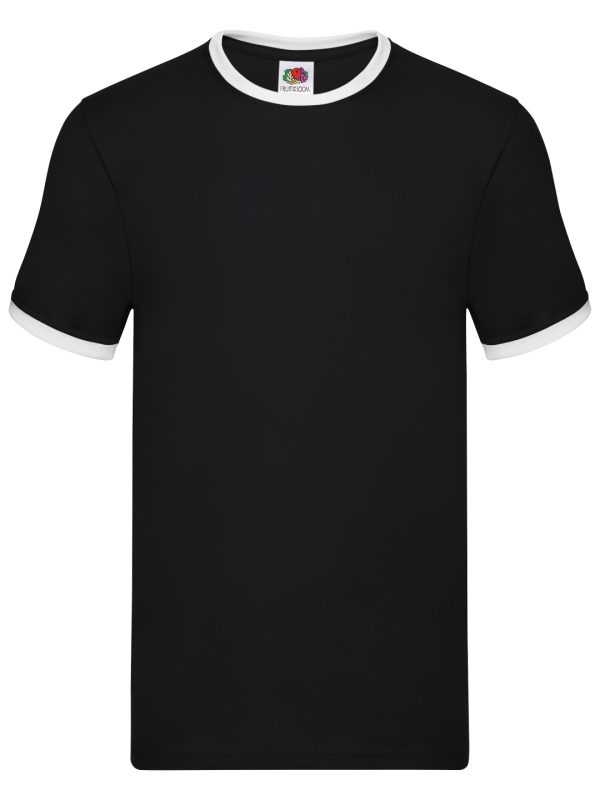 Black/White Ringer T