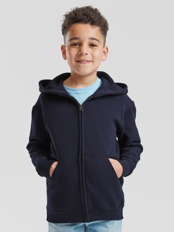 Kids classic hooded sweatshirt jacket