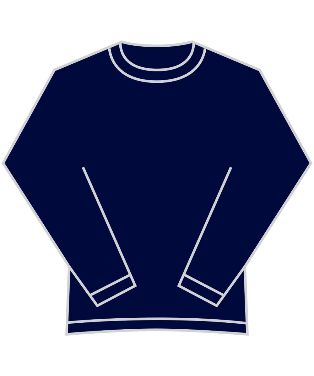 Deep Navy* Supercotton™ sweatshirt