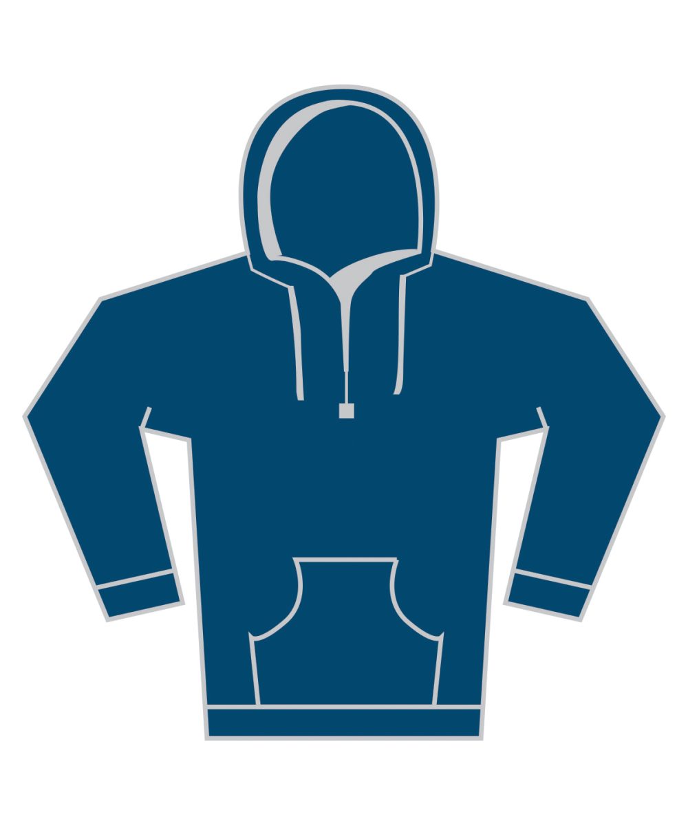 Mountain Blue Supercotton™ hooded sweatshirt