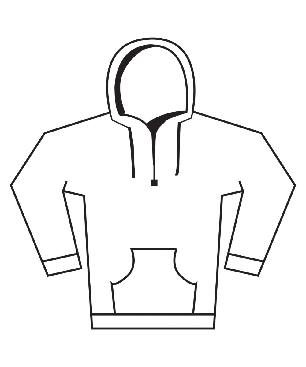 White* Supercotton™ hooded sweatshirt