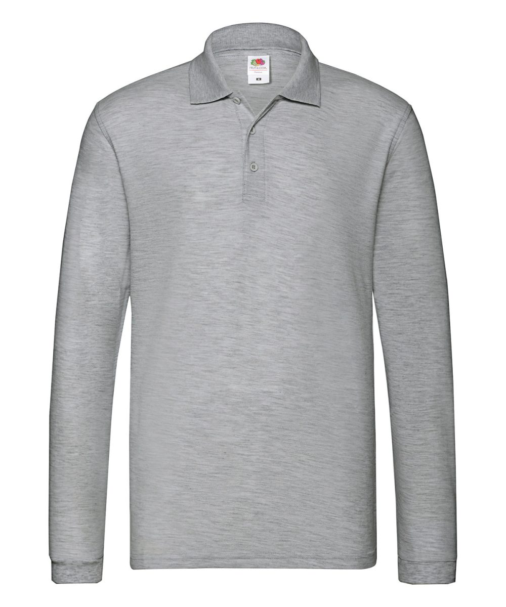 Athletic Heather Premium long sleeve polo