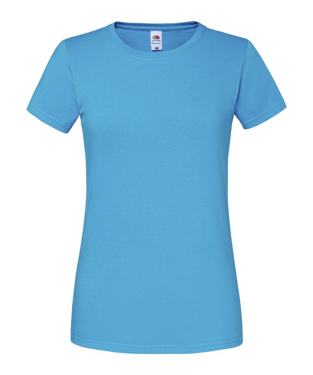 Azure Blue Women's Iconic 195 ringspun premium t-shirt