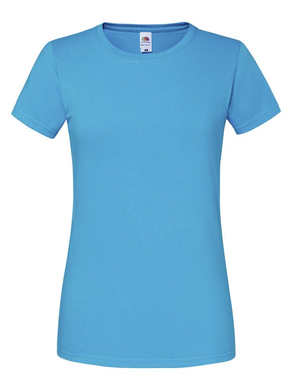 Azure Blue Women's Iconic 195 ringspun premium t-shirt