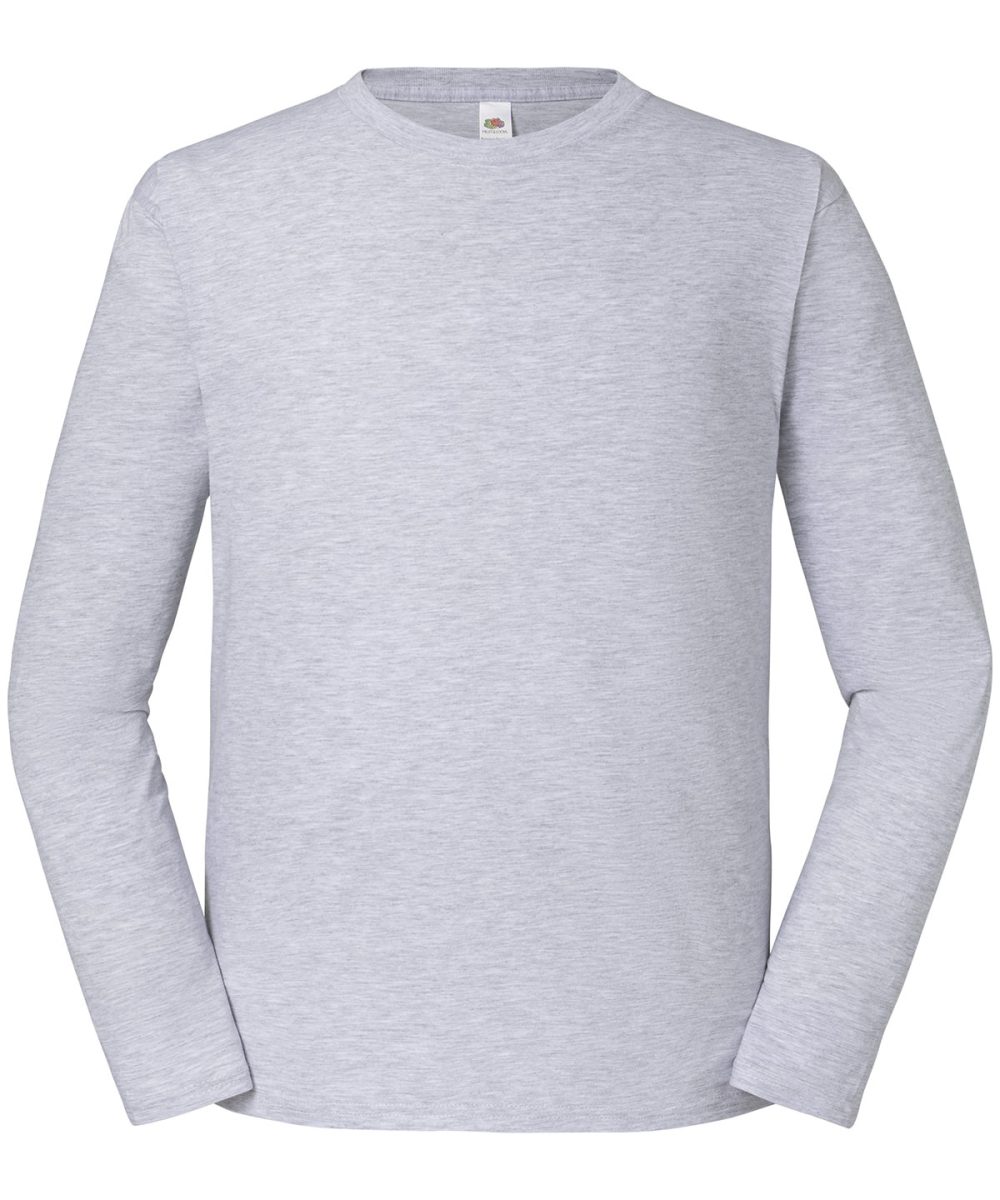 Heather Grey* Iconic 195 ringspun premium long sleeve T