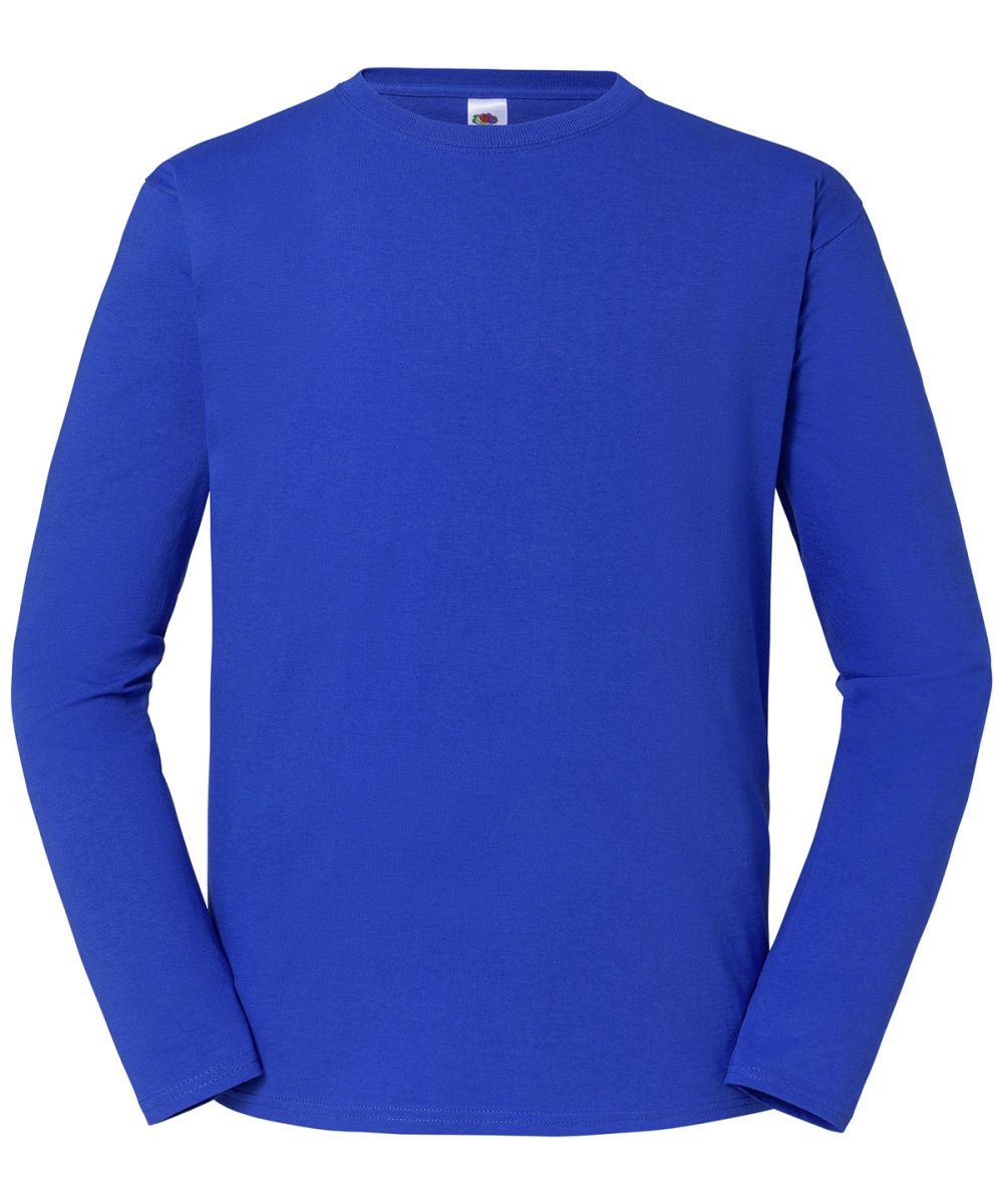 Royal Blue Iconic 195 ringspun premium long sleeve T