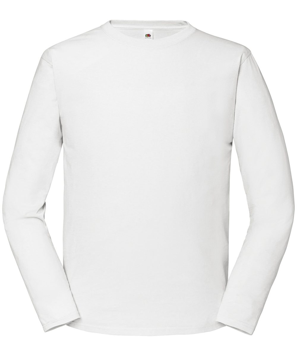 White* Iconic 195 ringspun premium long sleeve T