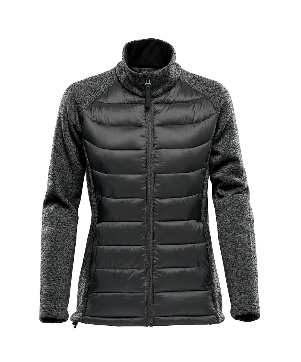 Black/Dolphin Heather Women’s Narvik hybrid jacket