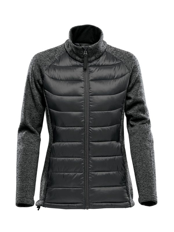 Black/Dolphin Heather Women’s Narvik hybrid jacket