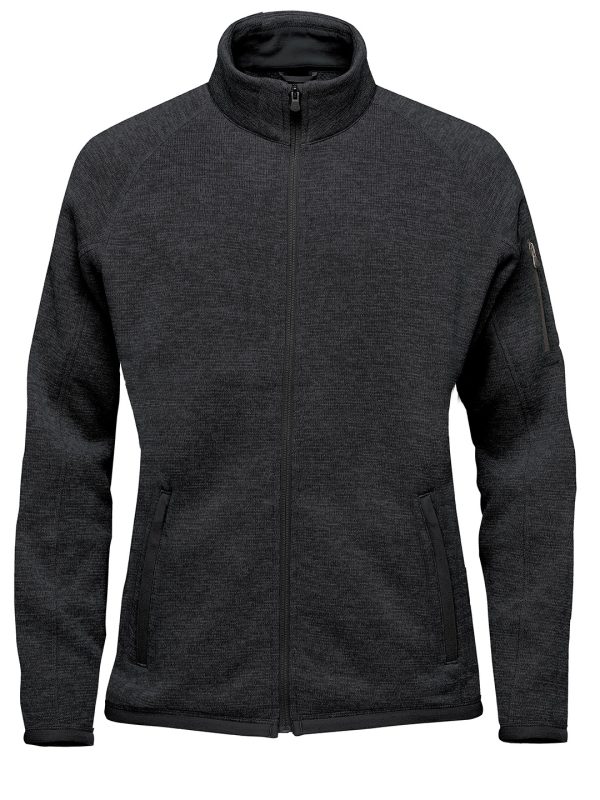 Black Heather Women’s Avalante full-zip fleece jacket