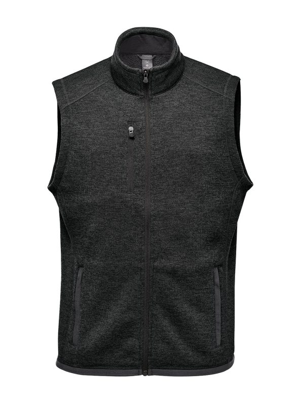 Black Heather Avalante fleece vest