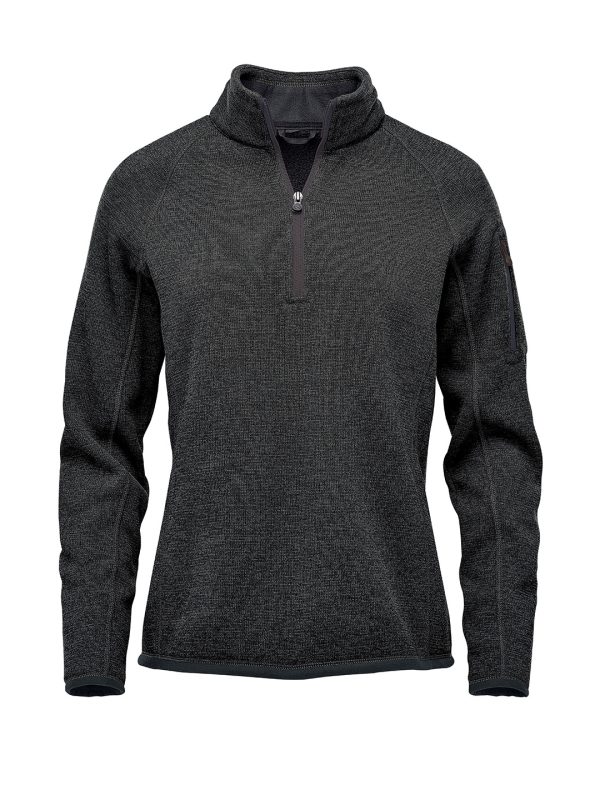 Black Heather Women’s Avalante ¼-zip fleece