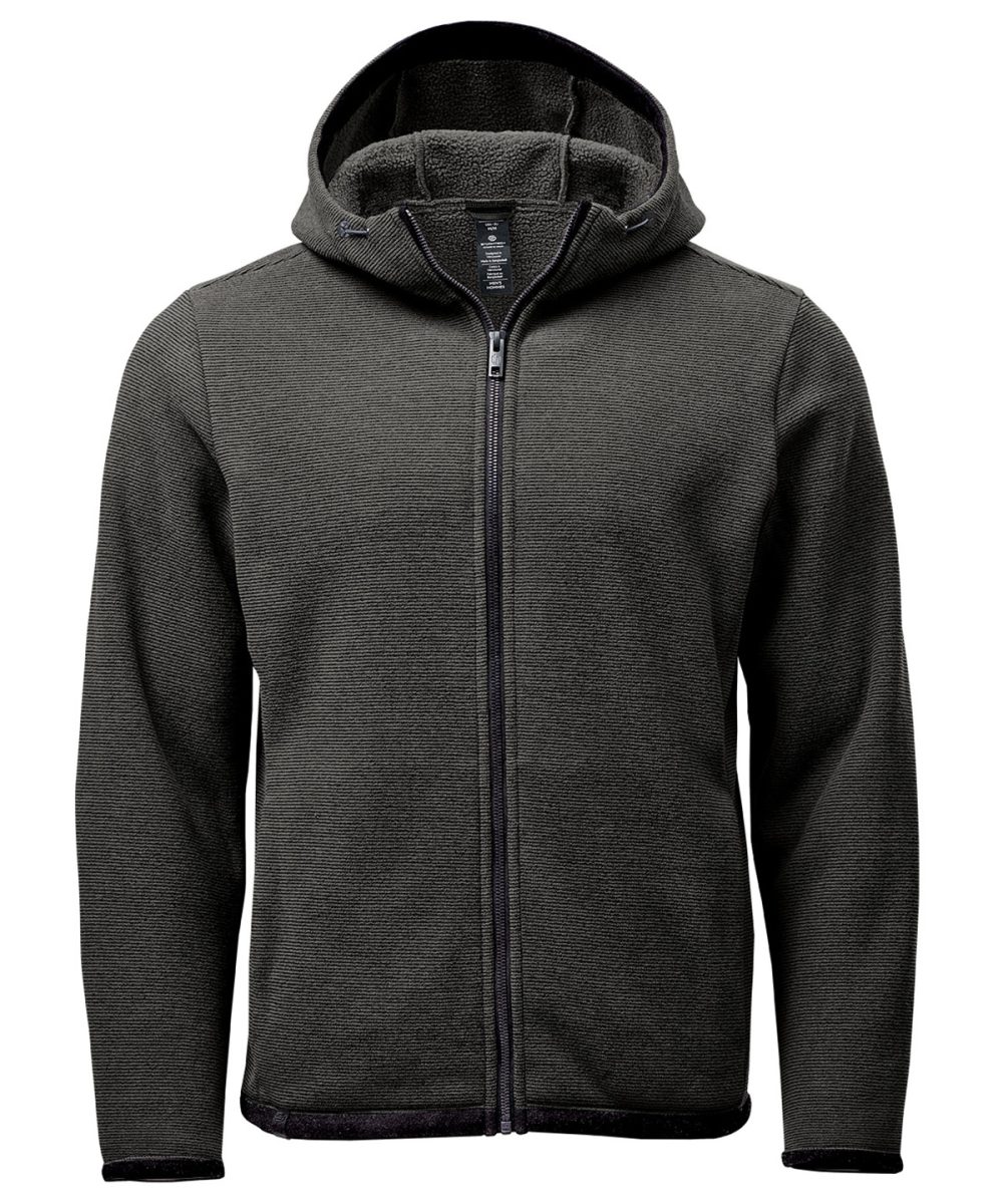 Charcoal Stripe Medusa fleece hoodie