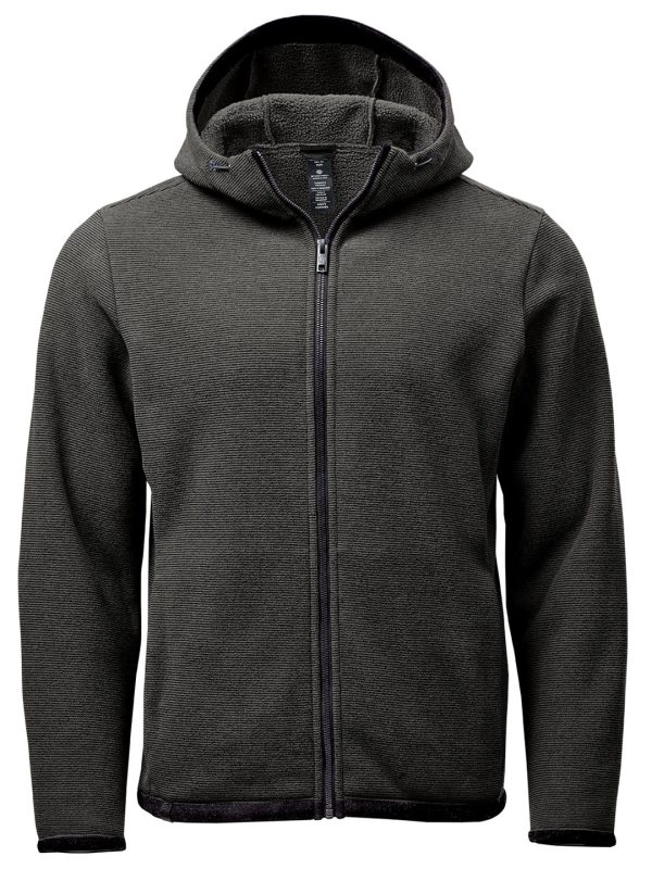 Charcoal Stripe Medusa fleece hoodie