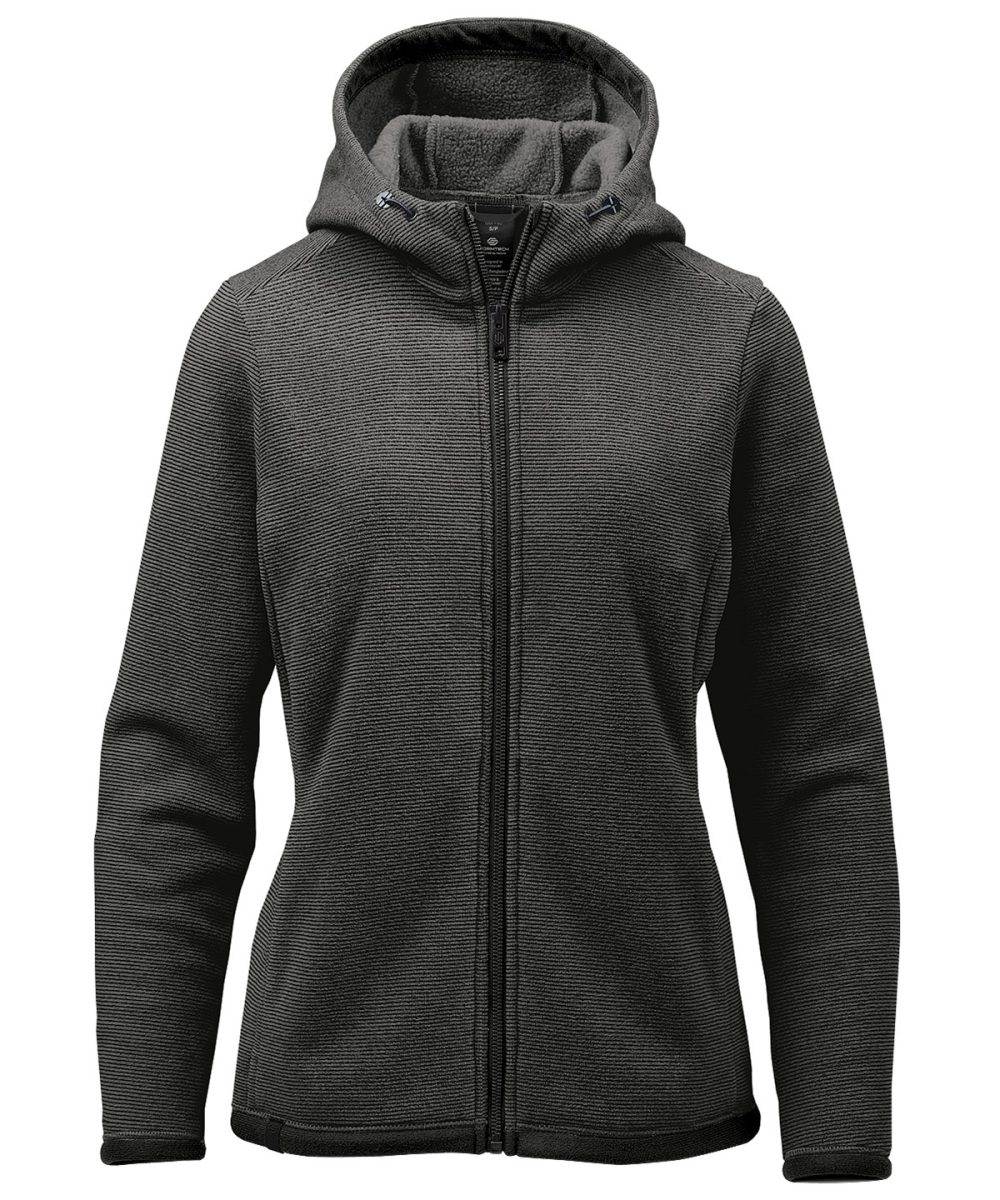 Charcoal Stripe Women’s Medusa fleece hoodie