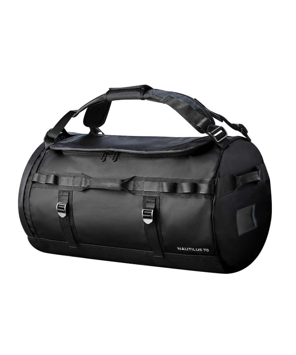 Black Nautilus waterproof 70 litre duffle