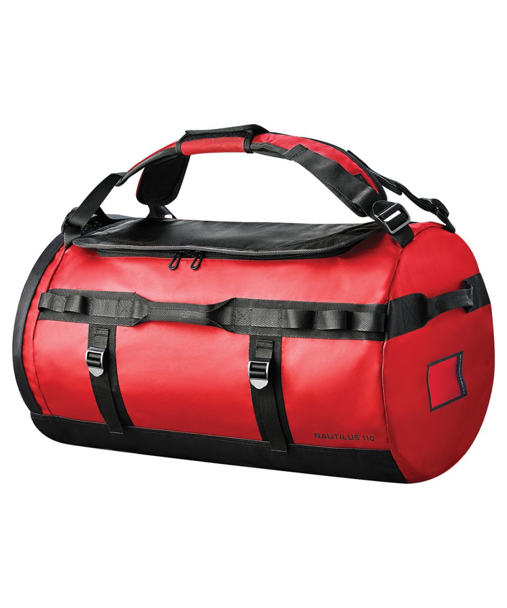 Bold Red Nautilus waterproof 110 litre duffle