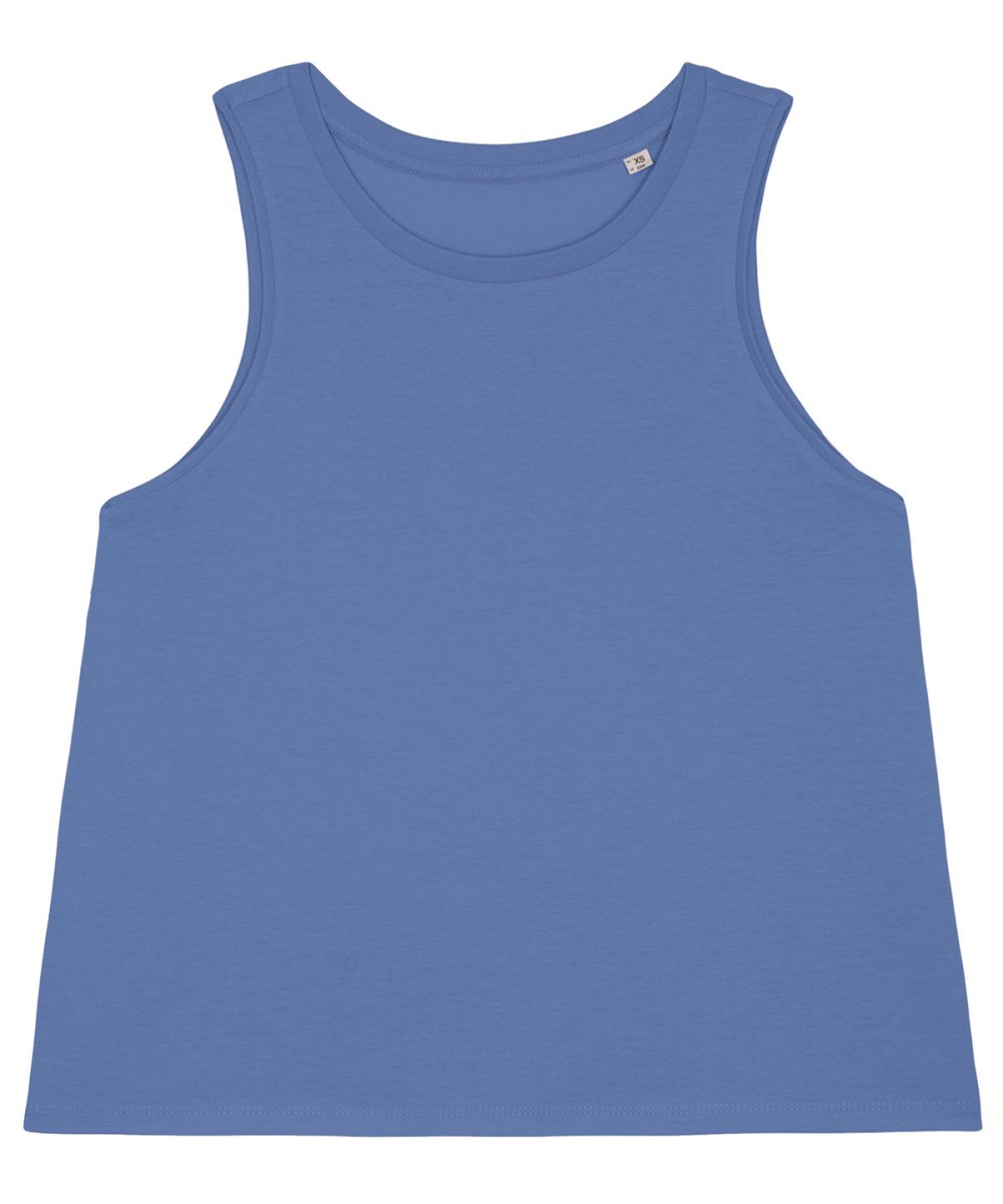 Bright Blue Women's Stella Dancer crop tank top (STTW038)