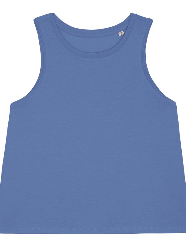 Bright Blue Women's Stella Dancer crop tank top (STTW038)