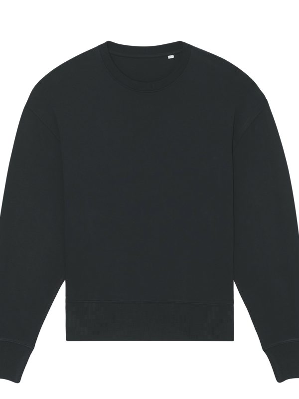 Black Radder oversized brushed crewneck (STSU857)