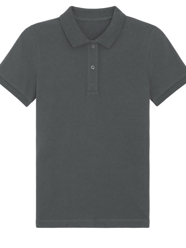 Anthracite Stella Elliser women's fitted piqué short sleeve polo  (STPW333)