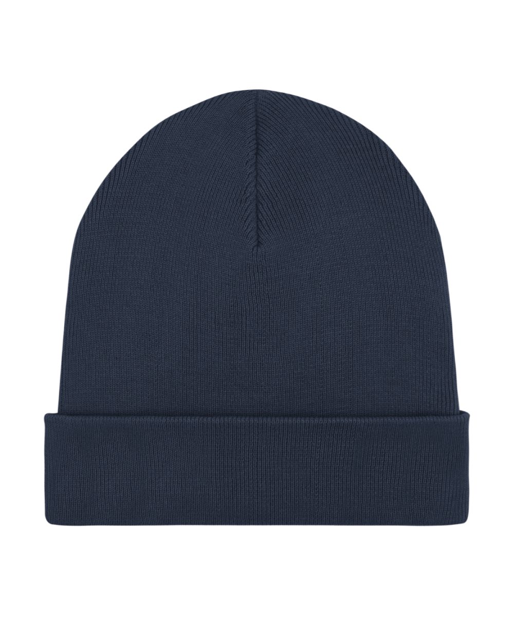 French Navy Rib beanie in unisex fit (STAU772)