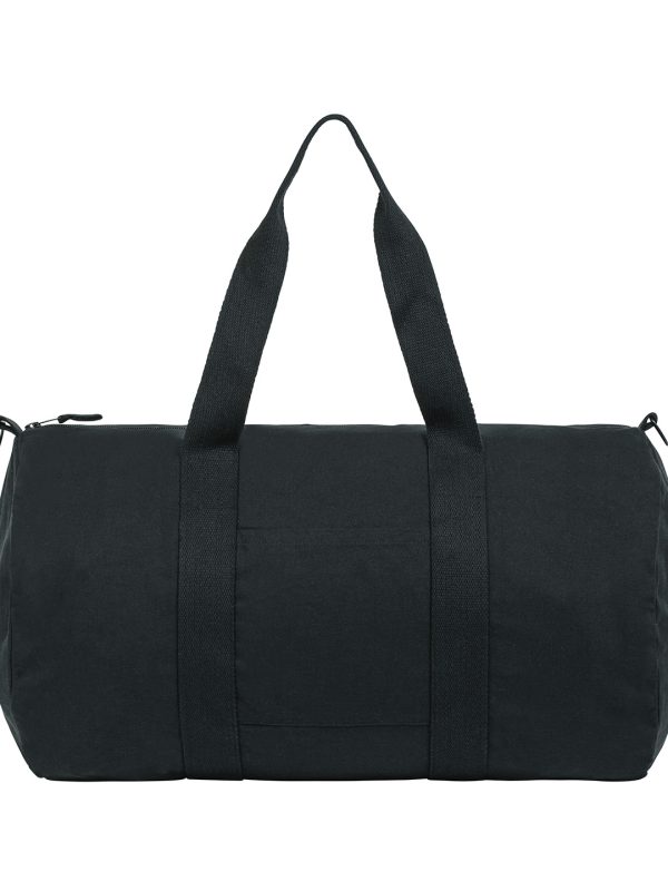 Black Duffle bag with canvas fabric (STAU892)