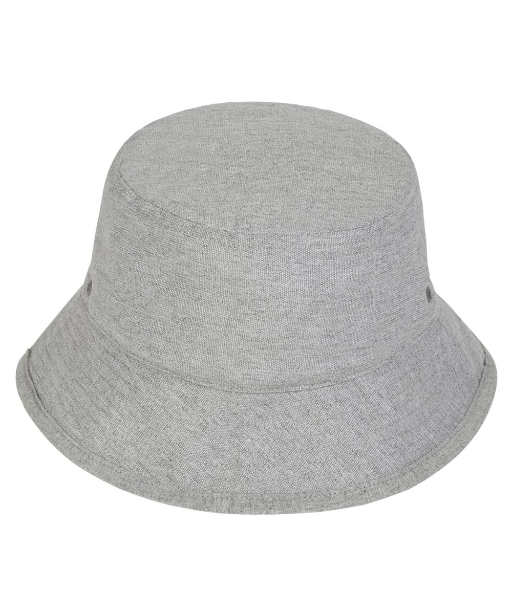 Heather Grey Bucket hat with metal eyelets (STAU893)